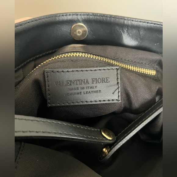 Valentina Fiore Woven Italian Leather
Bucket Handbag - Picture 6 of 7